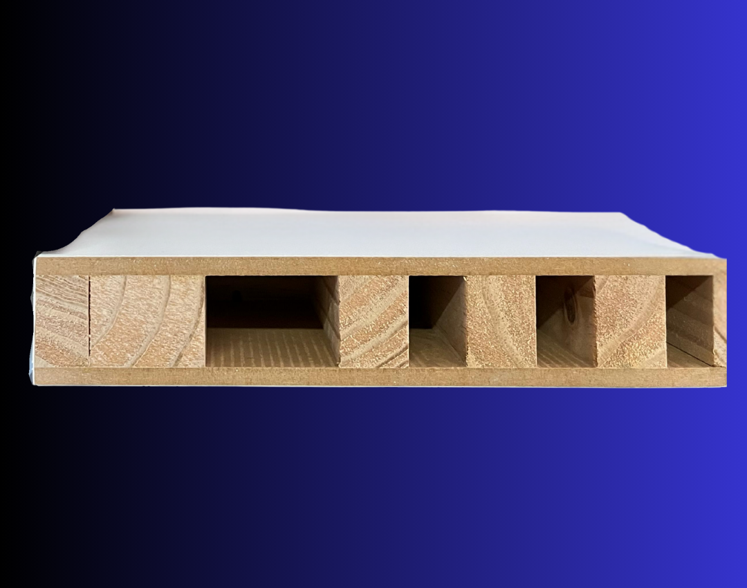 Folha semi oca de MDF revestida em PVC